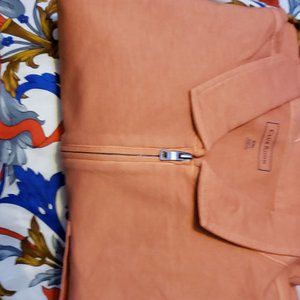 Long sleeve Quarter zip up. Raw Sienna.bnwt